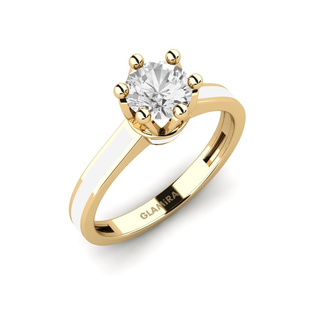 Weißer Saphir Ring Uriss