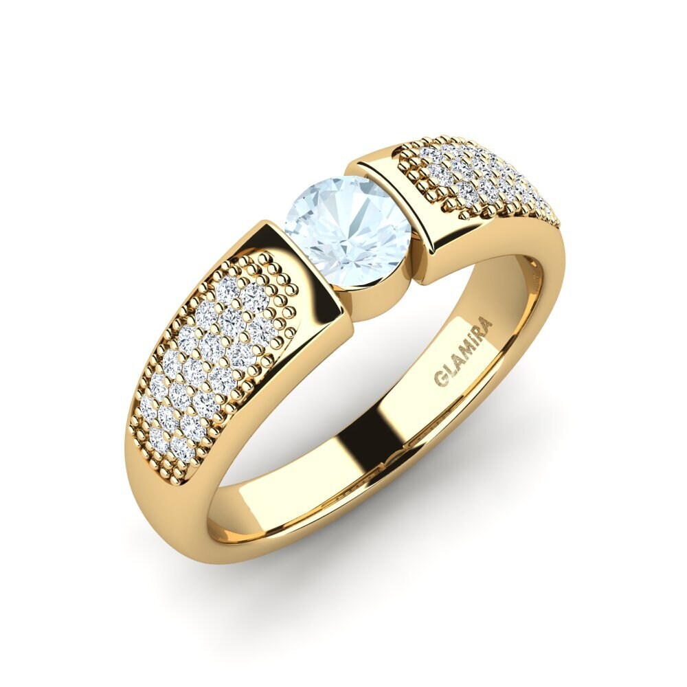 Aquamarine Engagement Ring Velaend