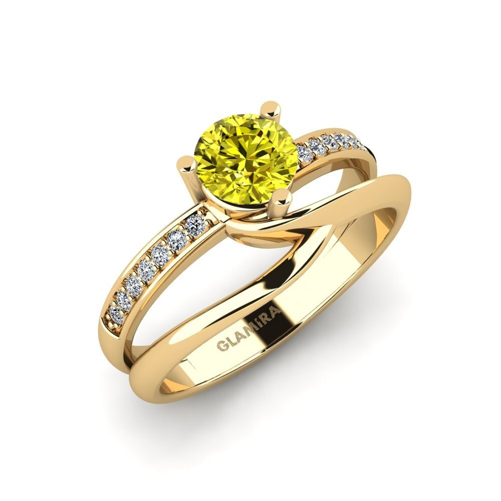 Yellow Diamond Engagement Ring Wetiff