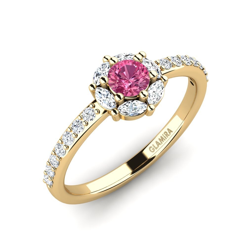 Pink Tourmaline Engagement Ring Zayolo