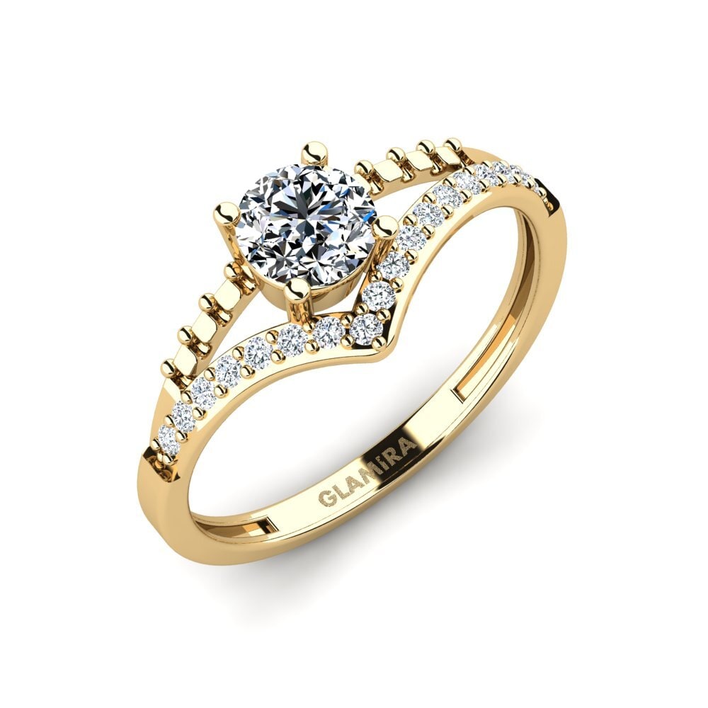 Zirconia Engagement Ring Zensben