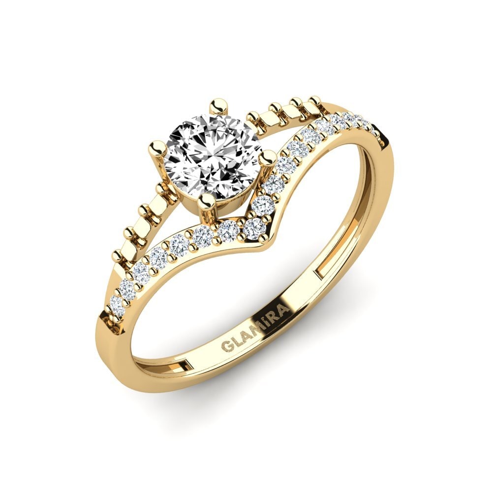 Moissanita Anillo de compromiso Zensben