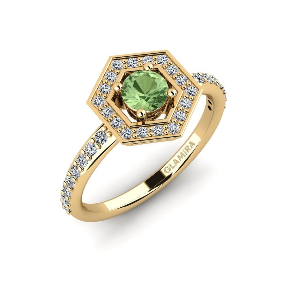 Green Sapphire Engagement Ring Zoache