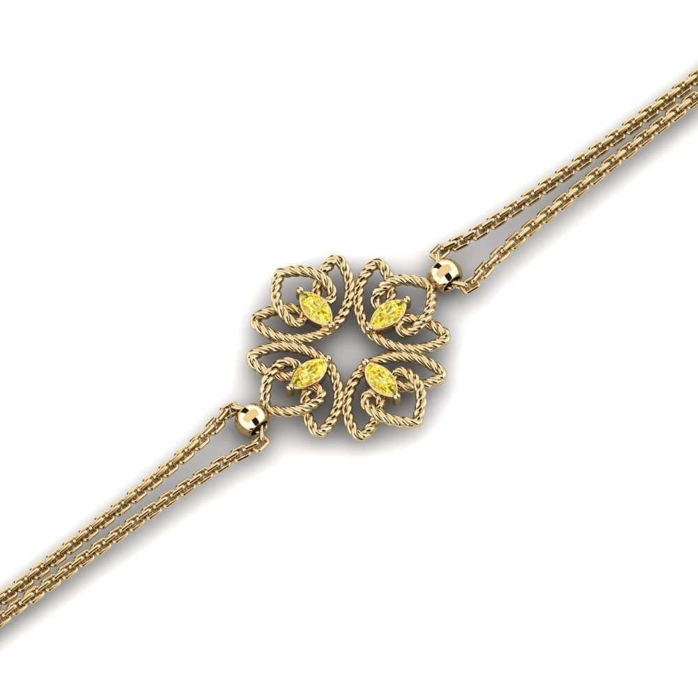 Marquise Yellow Sapphire Women's Bracelet Ejwells