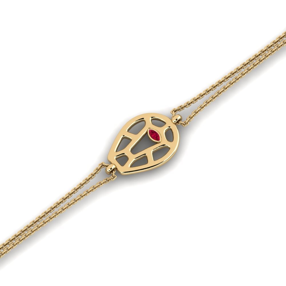 Marquise Ruby Women's Bracelet Eksallok