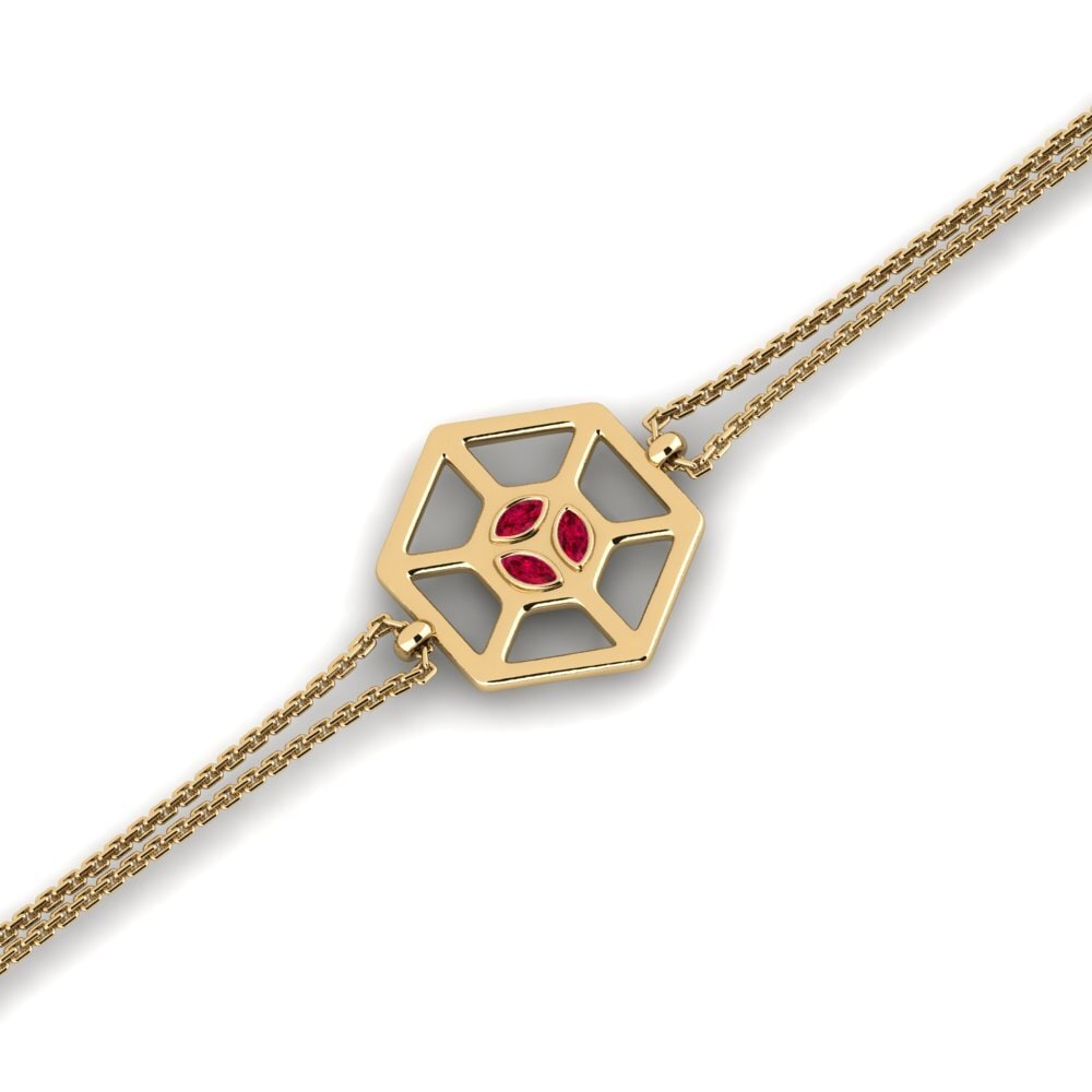 Marquise Ruby Women's Bracelet Elaniuqniuqs