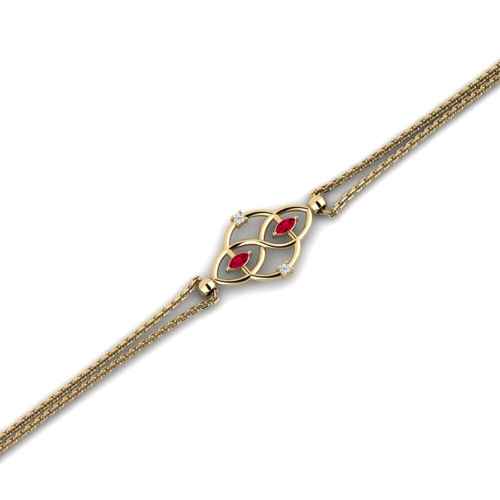 Marquise Ruby Women's Bracelet Ezmirassin