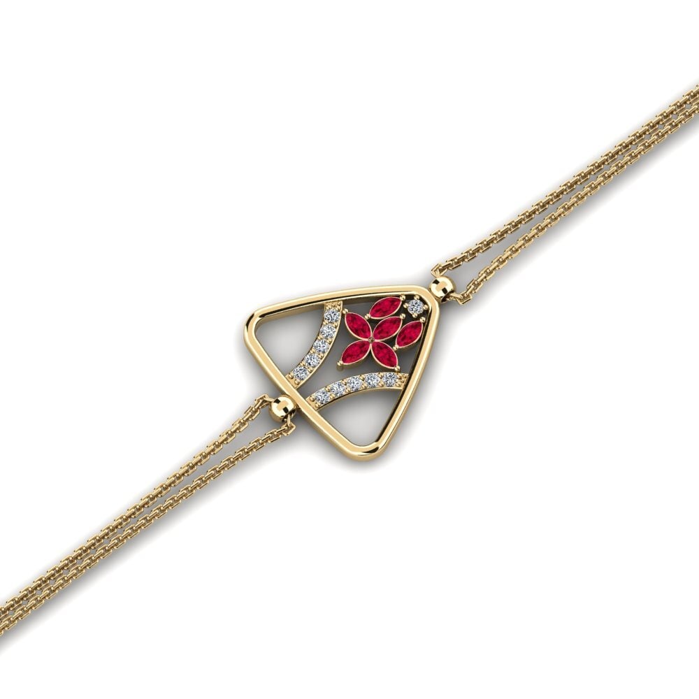 Marquise Ruby Women's Bracelet Ezmirasto