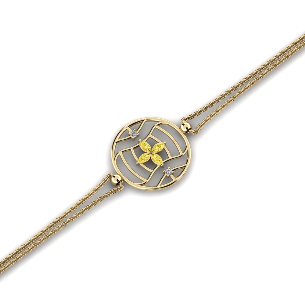 Marquise Yellow Sapphire Women's Bracelet Fastocan