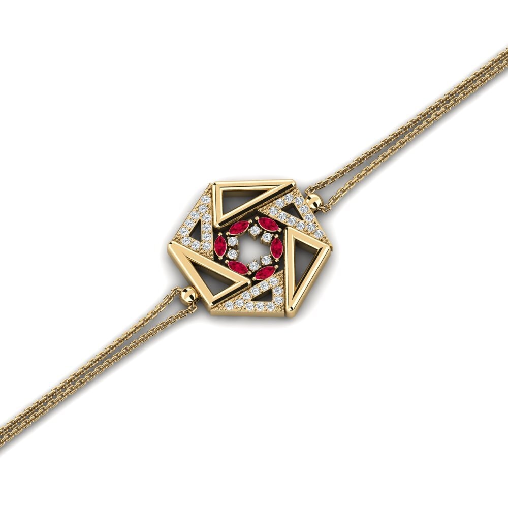 Marquise Ruby Women's Bracelet Wramedd