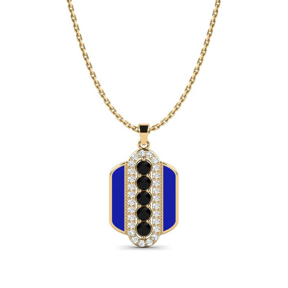 Diamante Negro Colgante de Mujer Ahiev