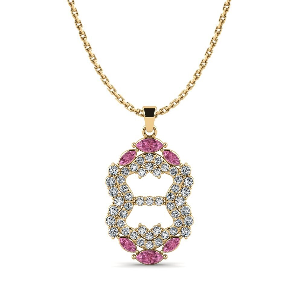 Marquise Rhodolite Garnet Women's Pendant Amantek