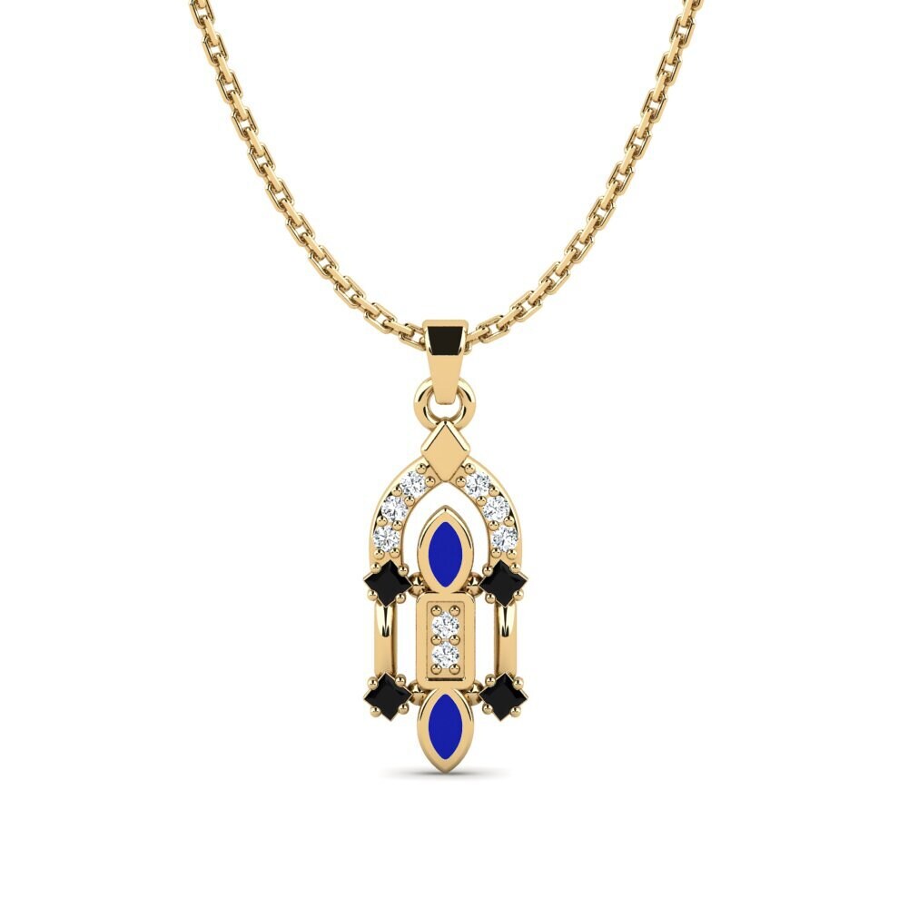 Diamante Negro Colgante de Mujer Arypea