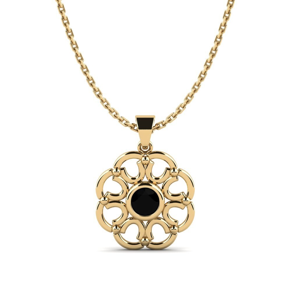 Diamante Negro Colgante de Mujer Cummian
