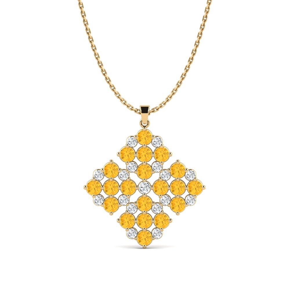Citrine Women's Pendant Dyddode