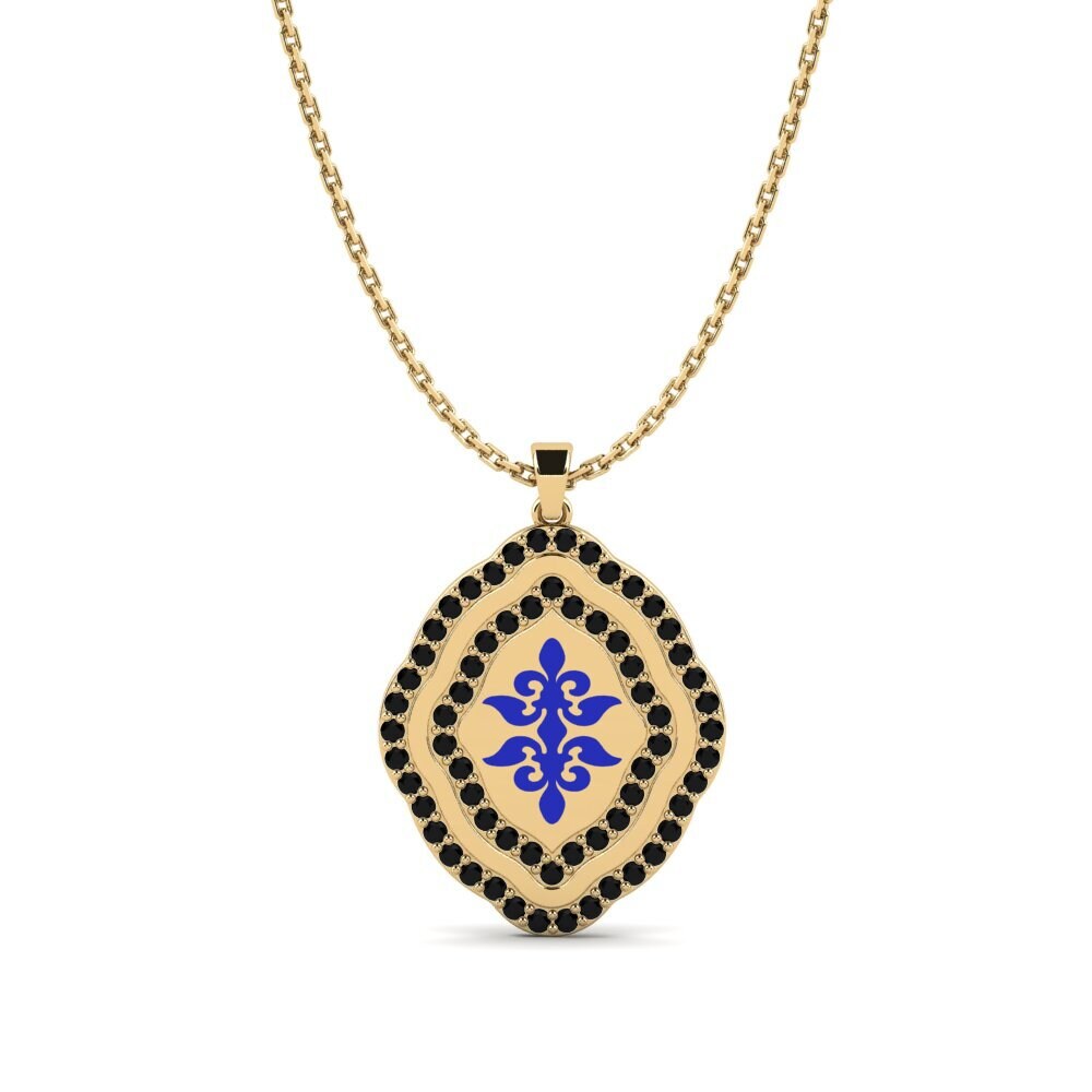 Diamante Negro Colgante de Mujer Yahairav