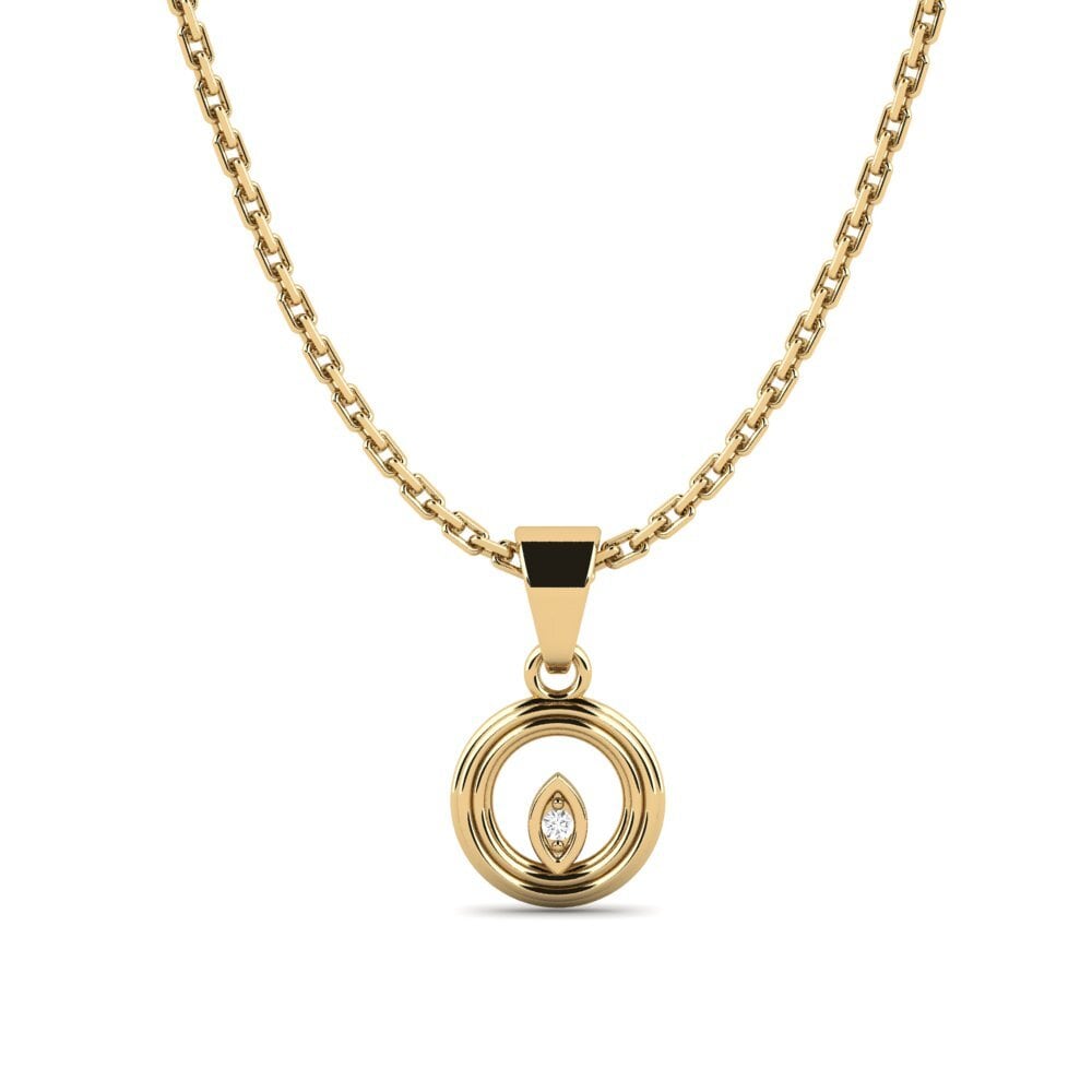 White sapphire Women's Pendant Yelaser
