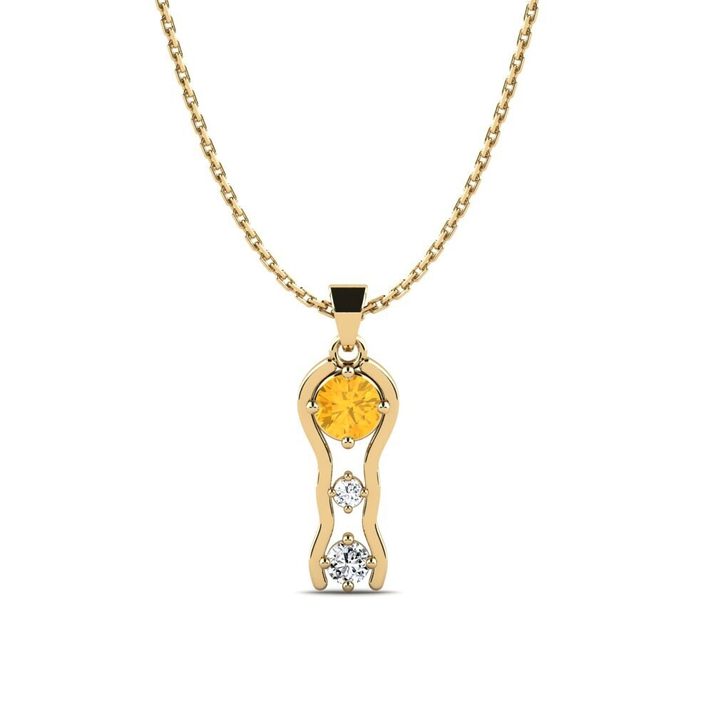 Citrine Women's Pendant Ylfi