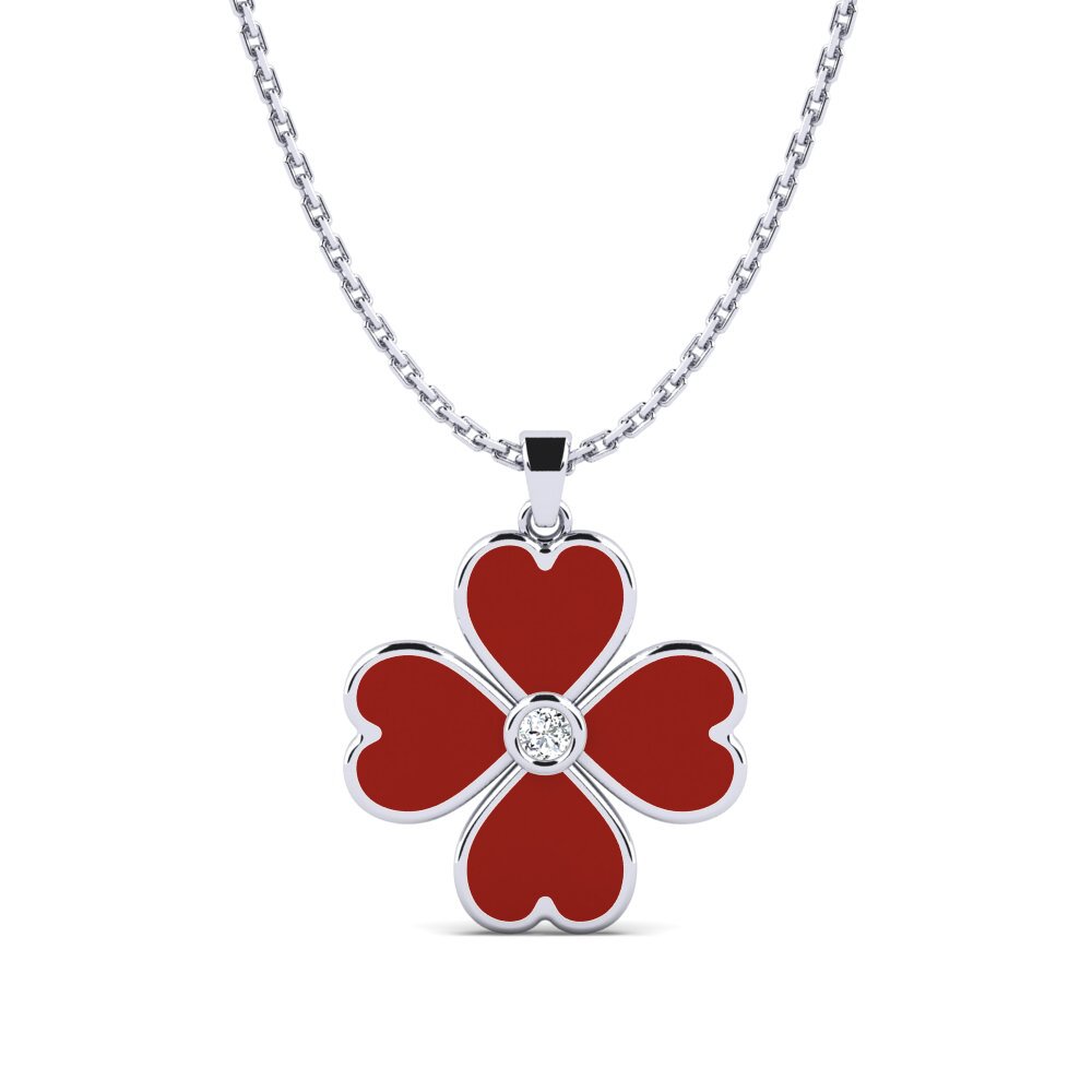 White Silver Women's Pendant Pantelant