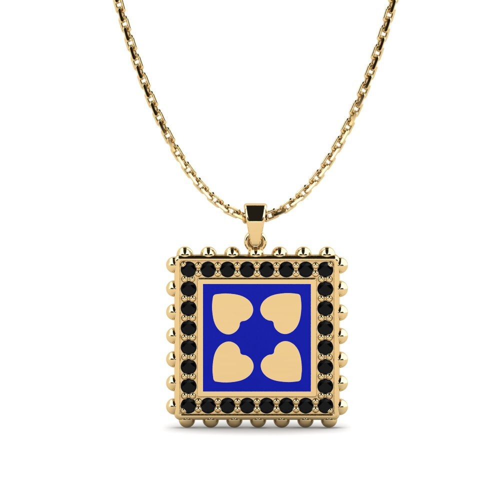 Diamante Negro Colgante de Mujer Yeji