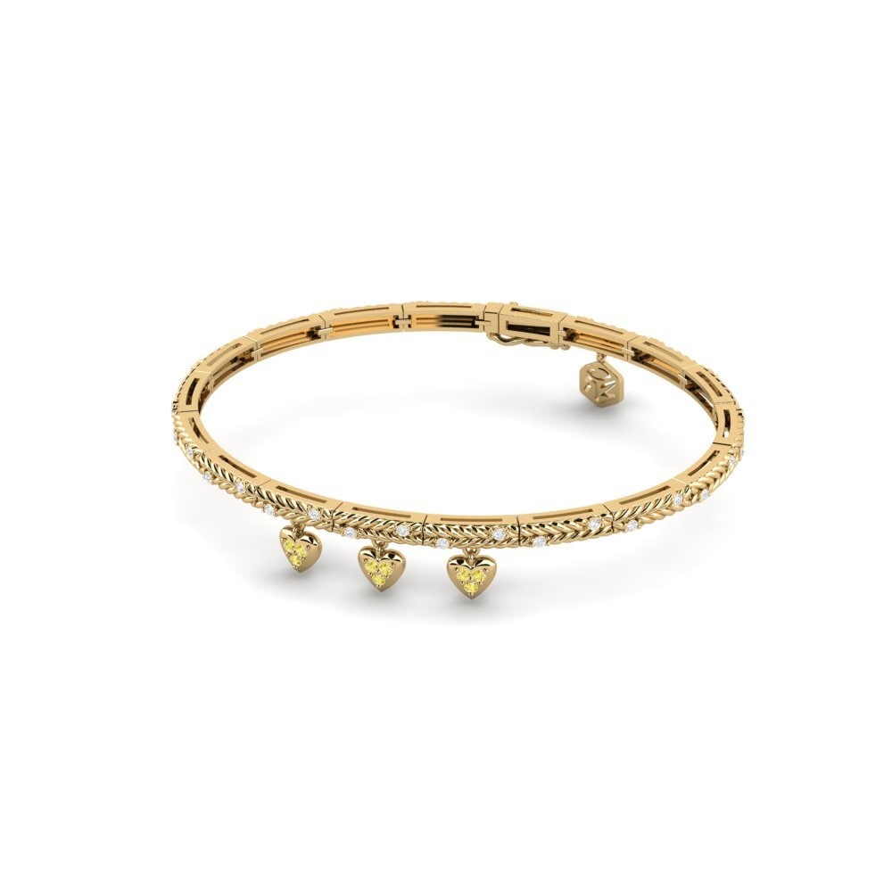 Rund Gelber Saphir Damen armband Albufeira