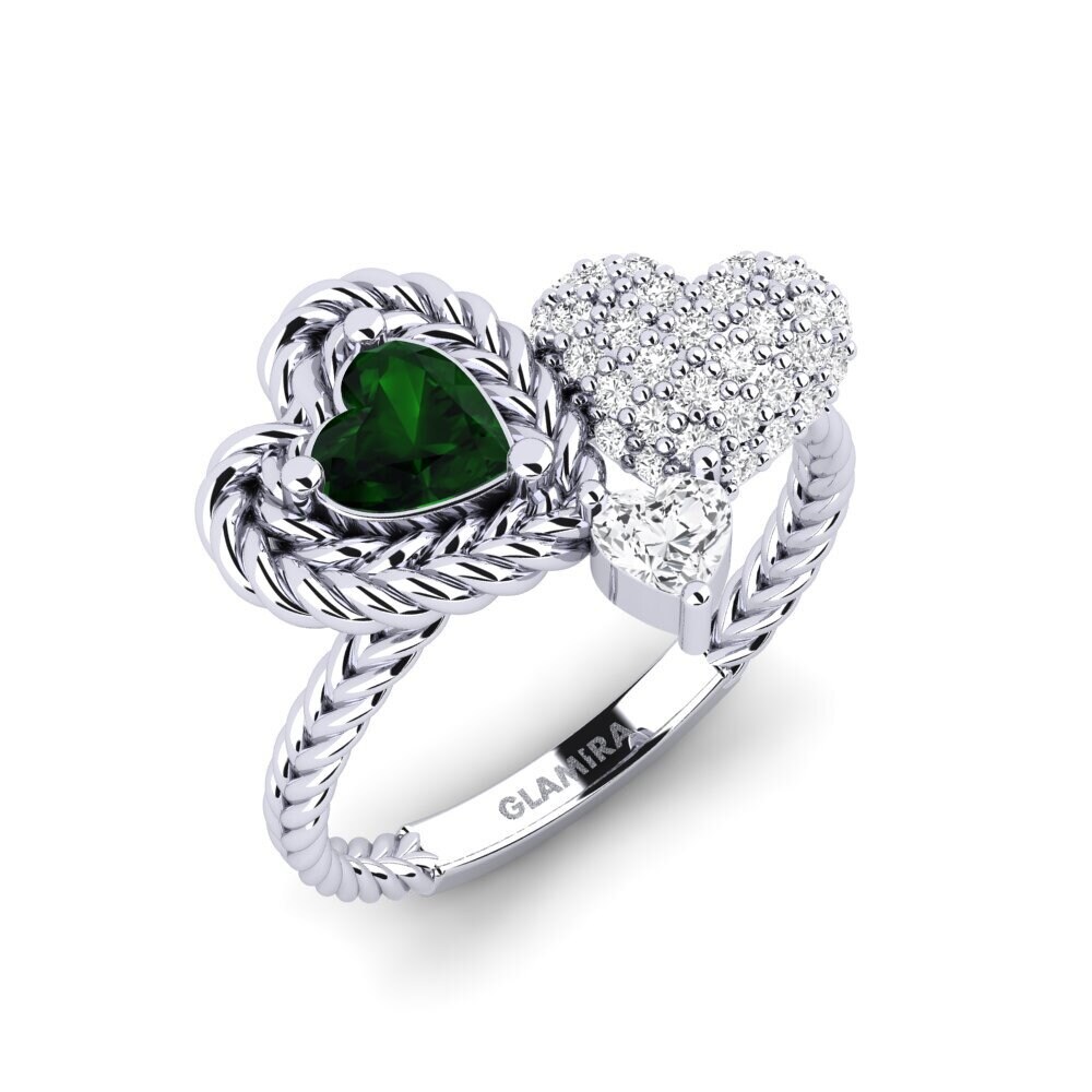950 Platinum Green Tourmaline Ring Athismons