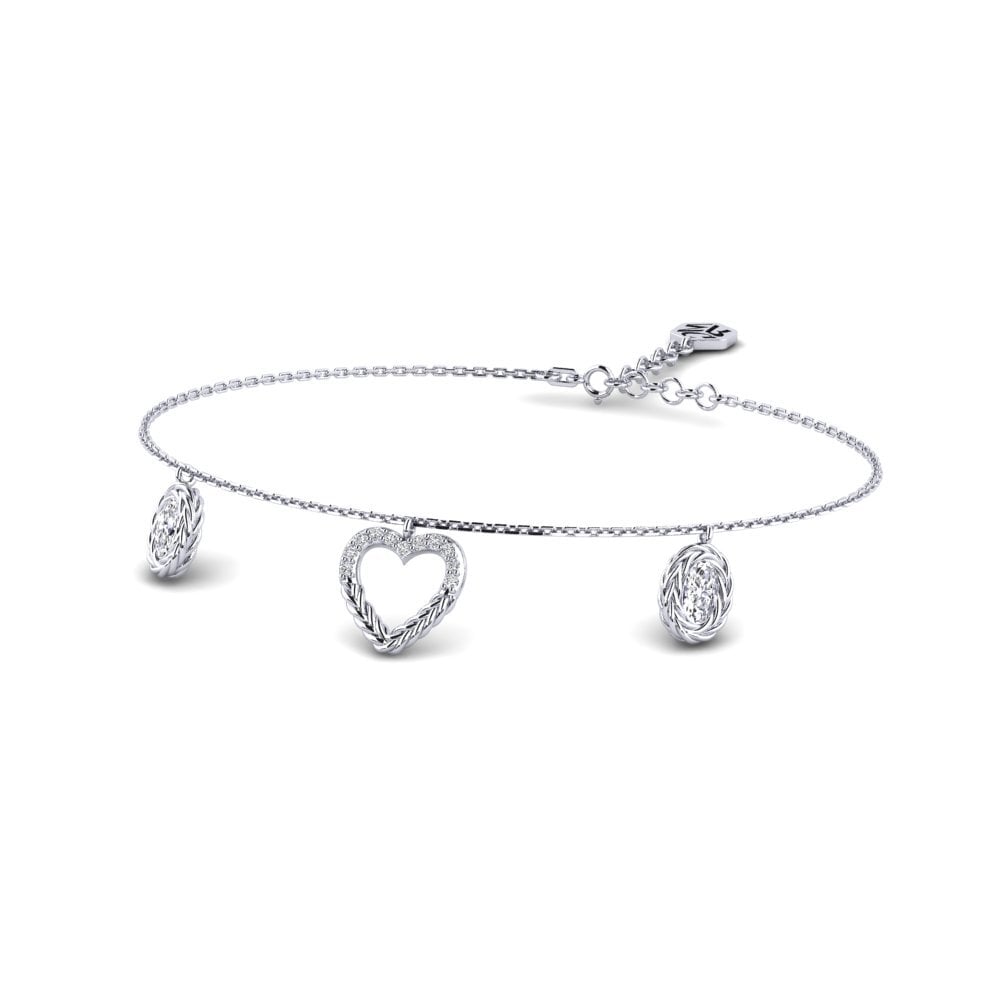 Platine 950 Diamant Bracelet pour femme Attock