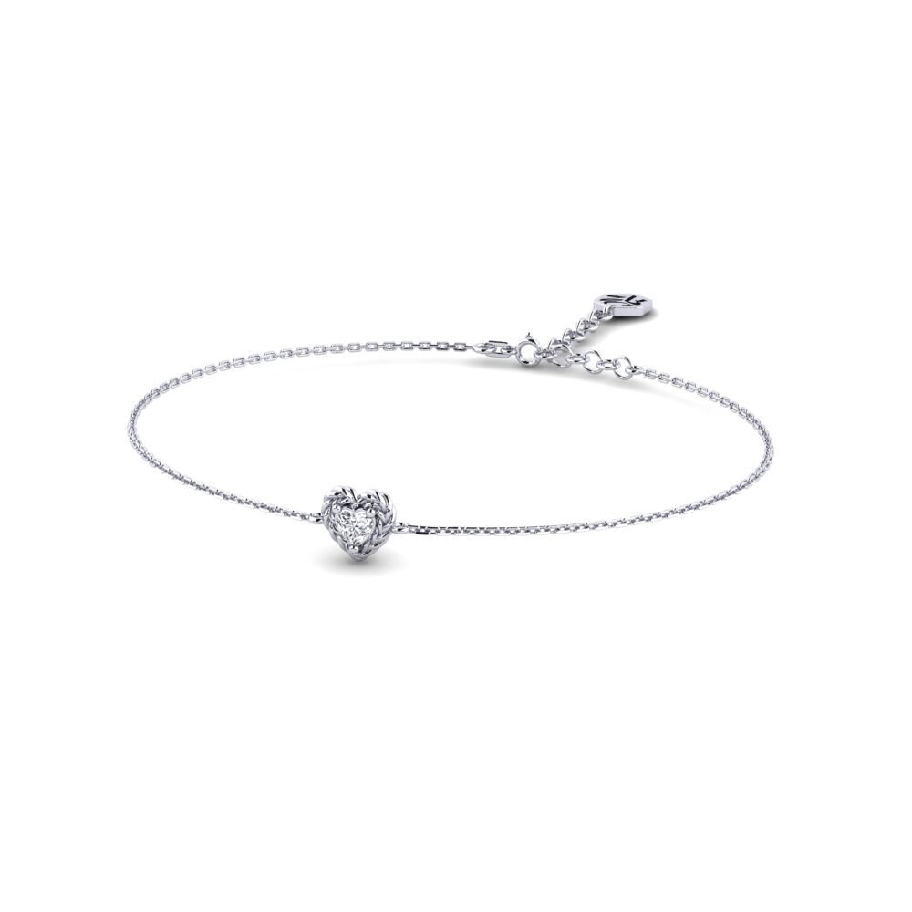 Platine 950 Diamant Bracelet pour femme Bornovaiz