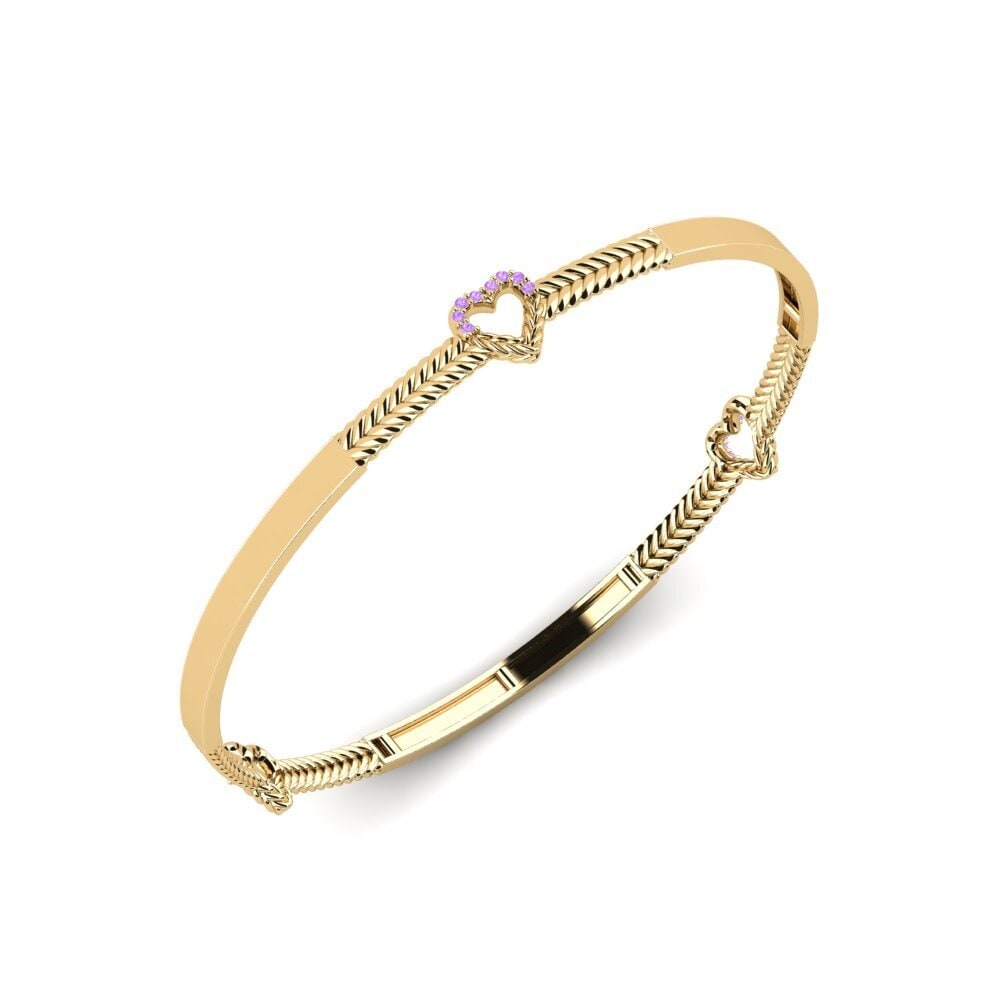 Améthyste Bracelet jonc femme Bunumbu