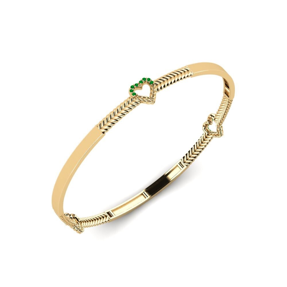 Ronde Émeraude Bracelet jonc femme Bunumbu