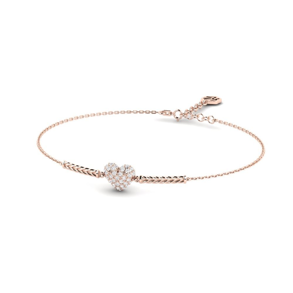 Or rose 14k Bracelet pour femme Cabernet