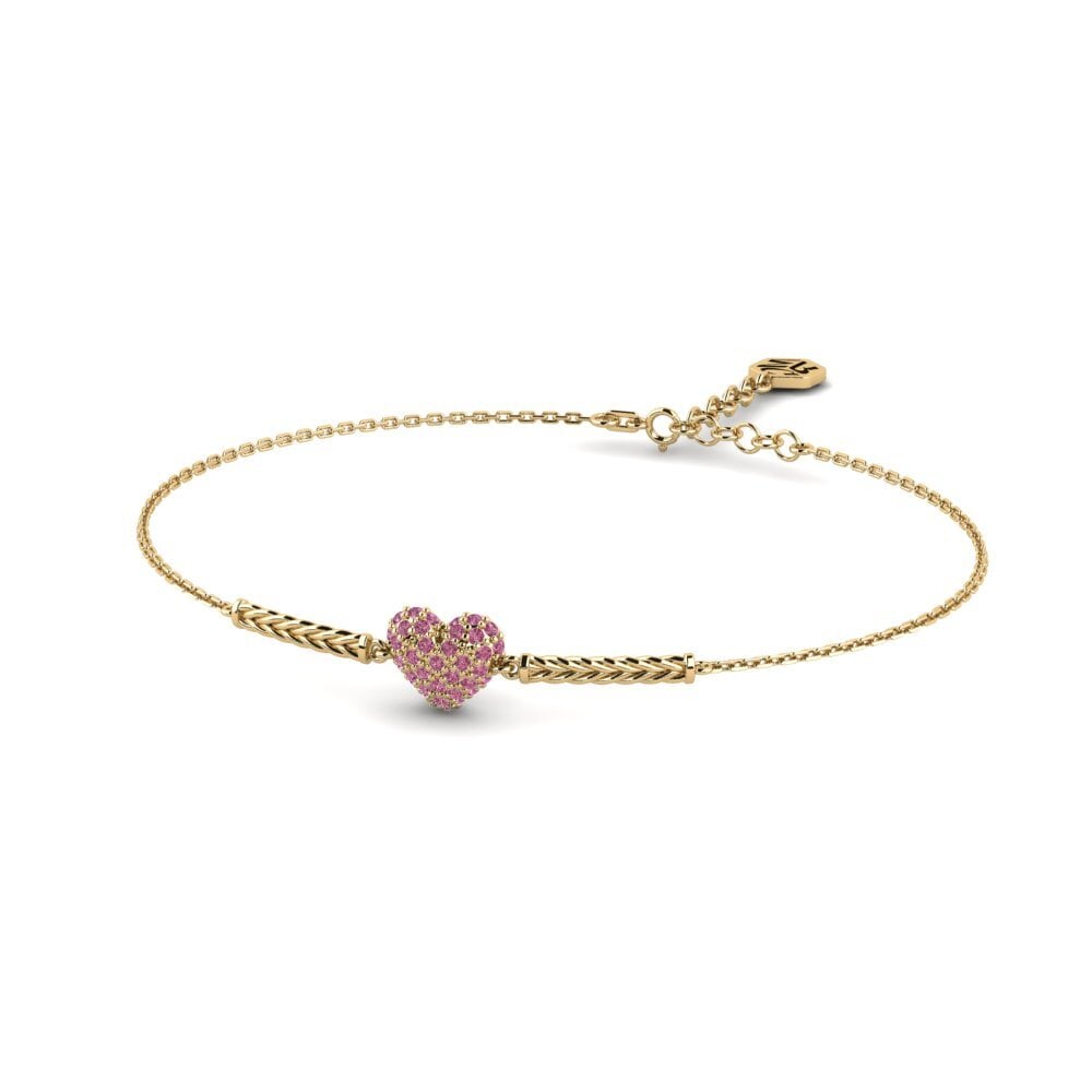Rund Rhodolit-Granat Damen armband Cabernet