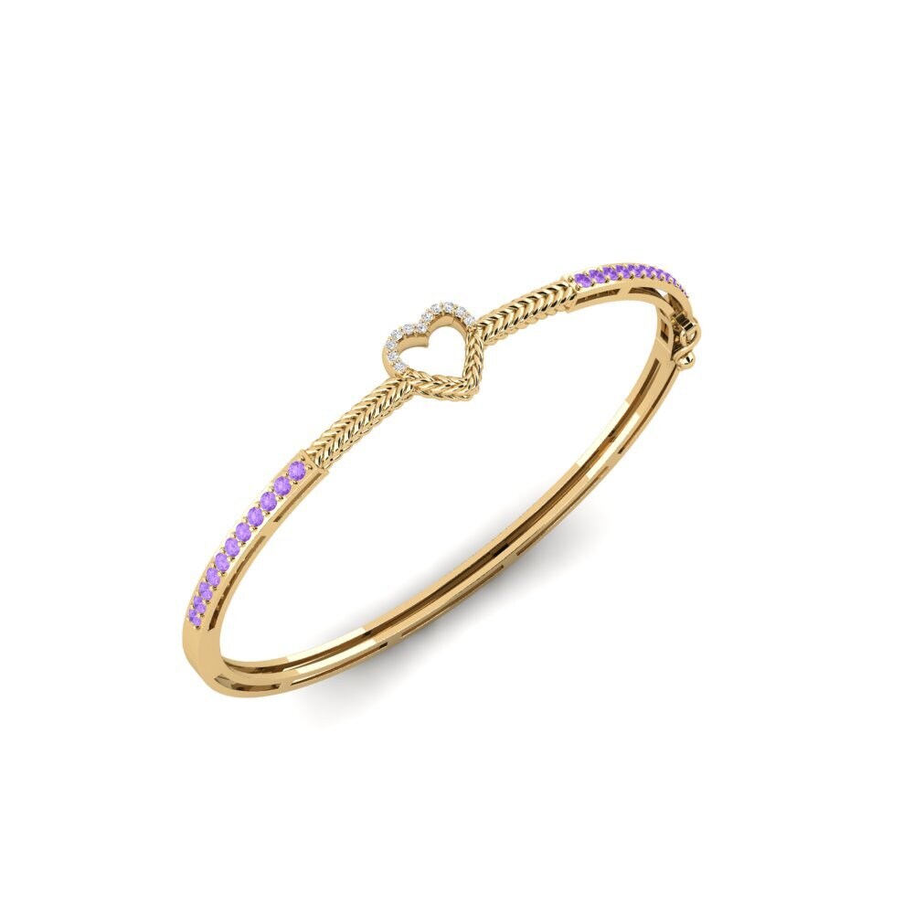 Améthyste Bracelet jonc femme Cayon