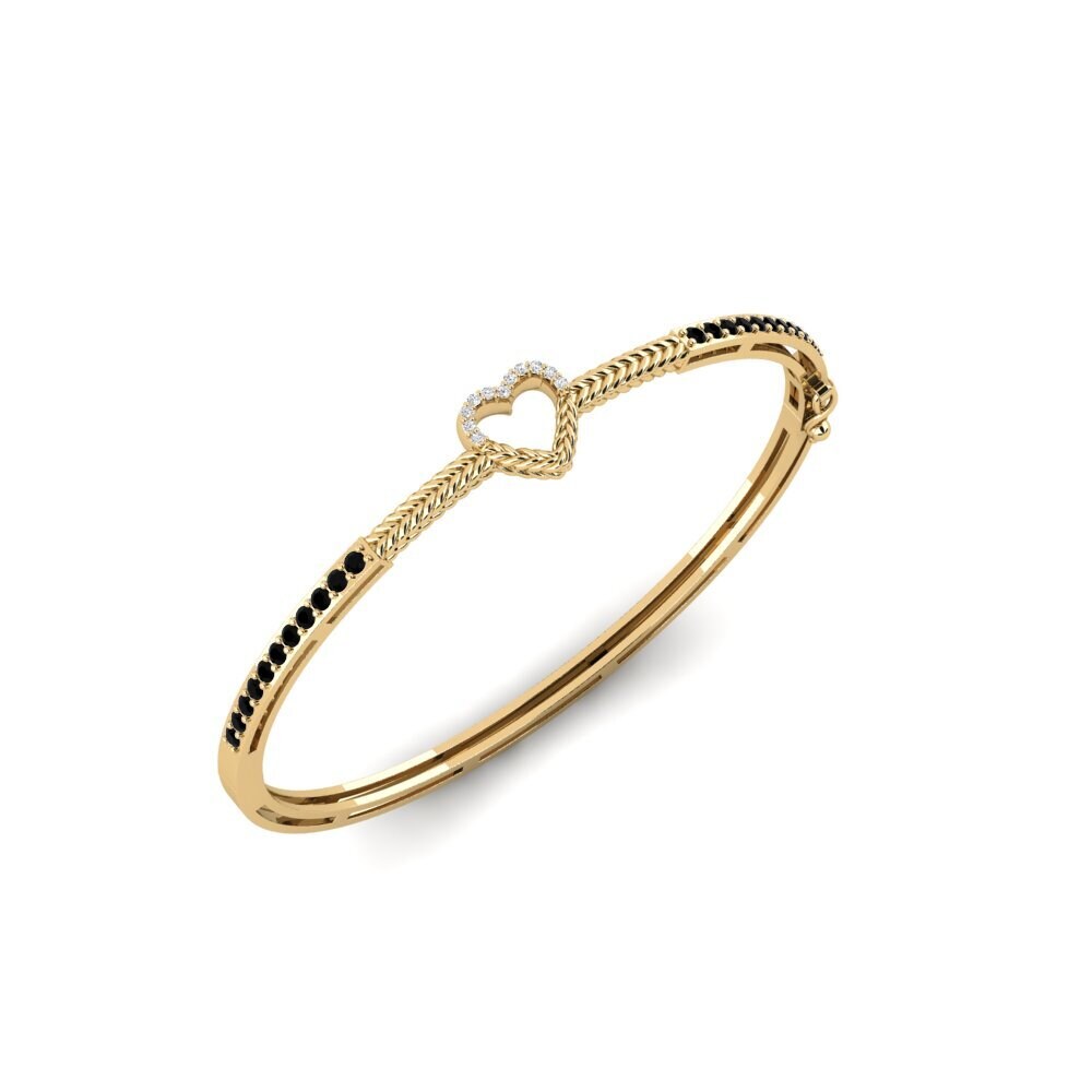 Onyx Noir Bracelet jonc femme Cayon