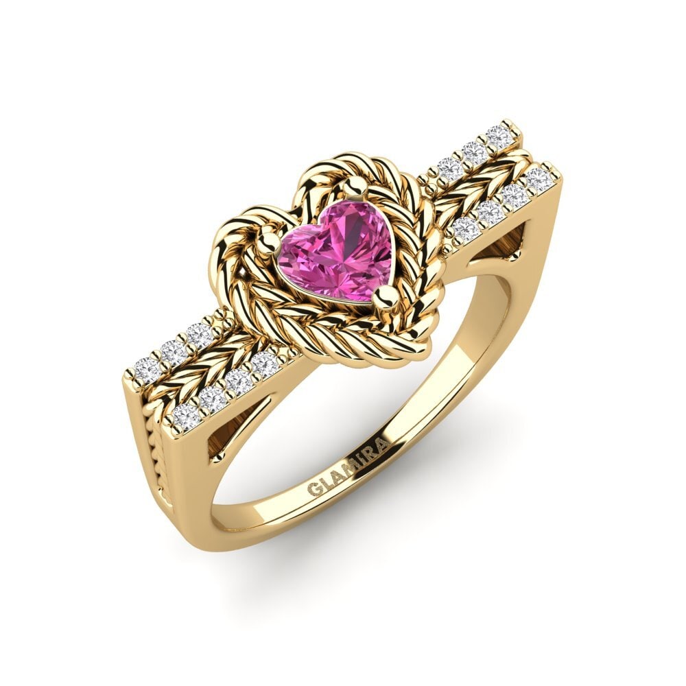 Pink Topaz Ring Ciocolato