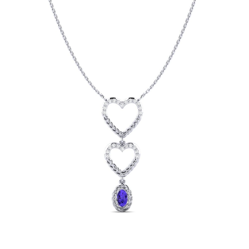 950 Platinum Tanzanite Women's Necklace Daharki