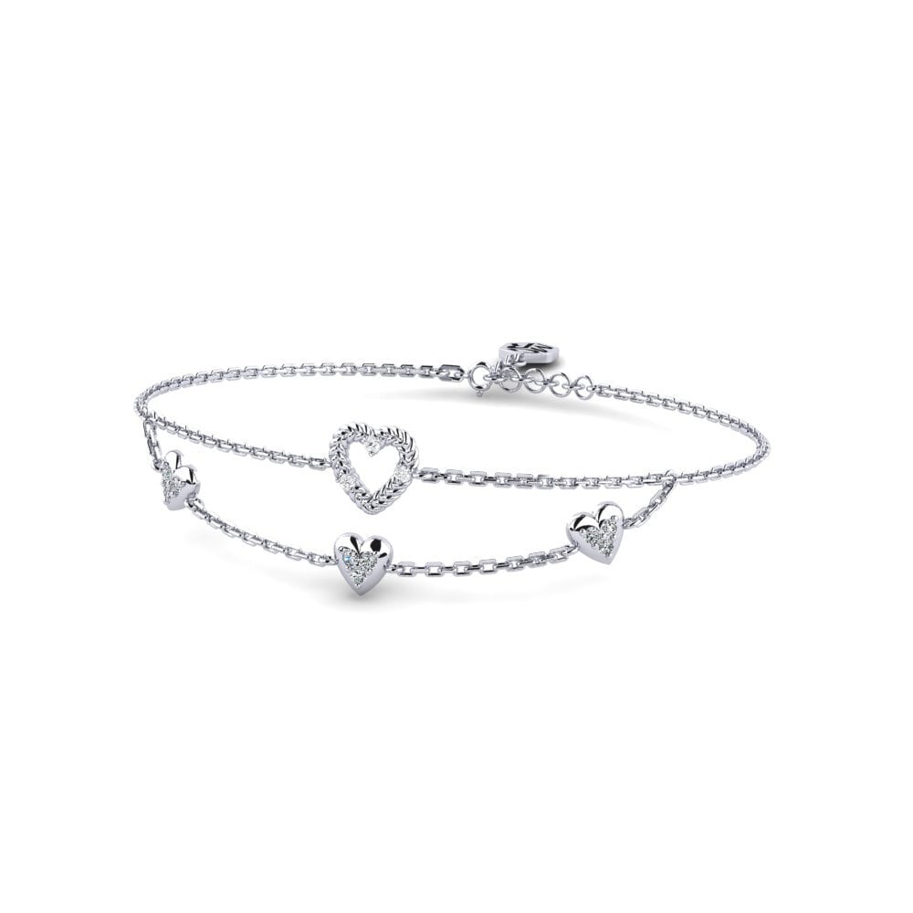 Platine 950 Zircone Bracelet pour femme Ferragudo