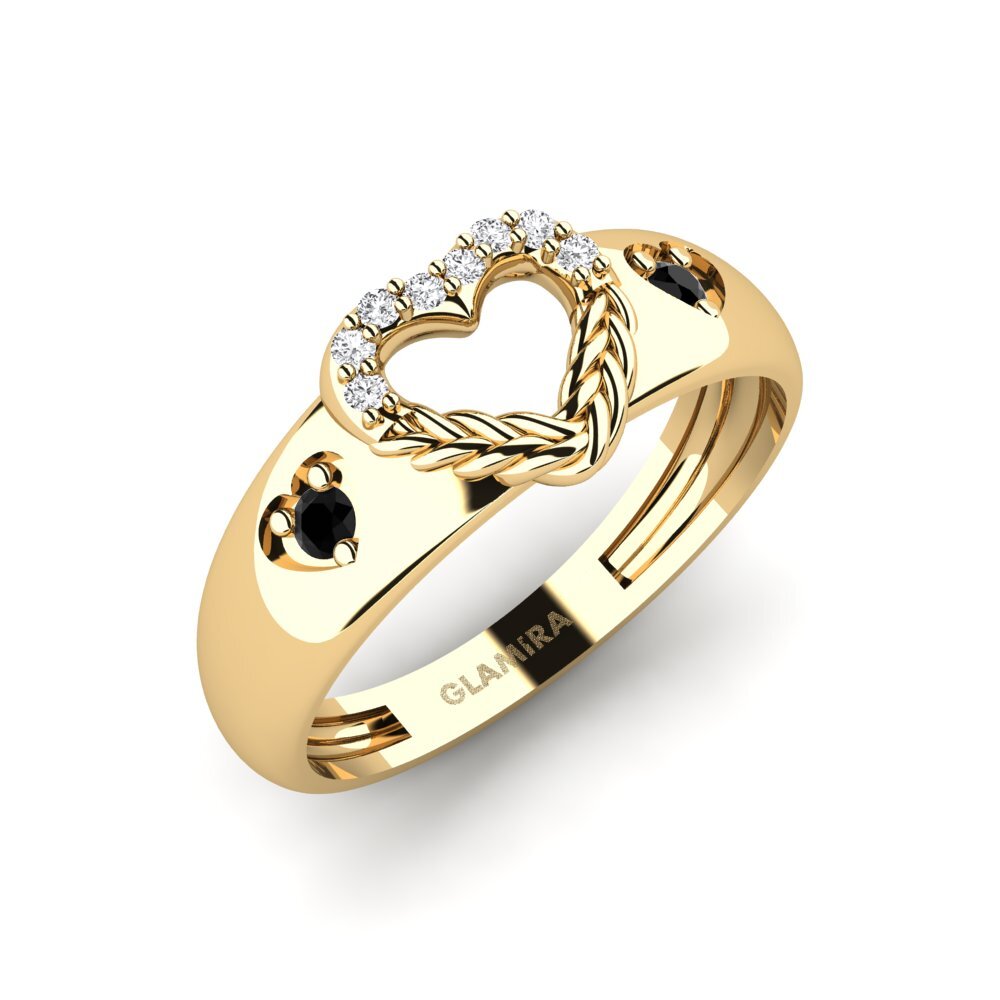 Round Black Onyx Ring Gandorhun