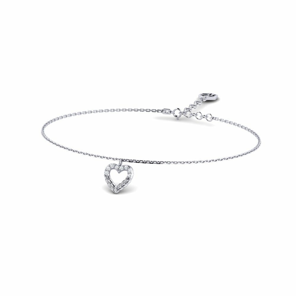Platine 950 Zircone Bracelet pour femme Jaranwala