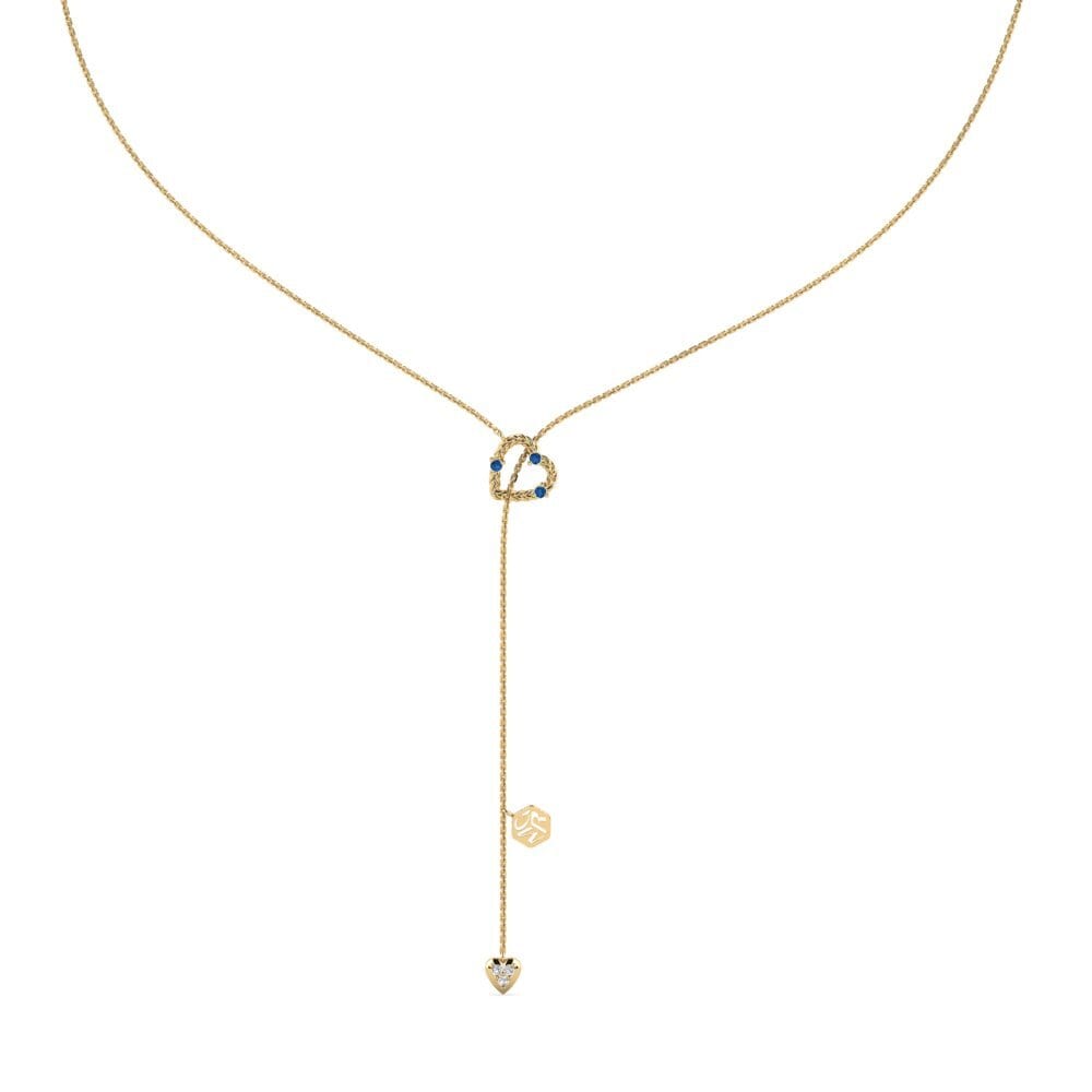 Dark Blue Zirconia Women's Necklace Jdida