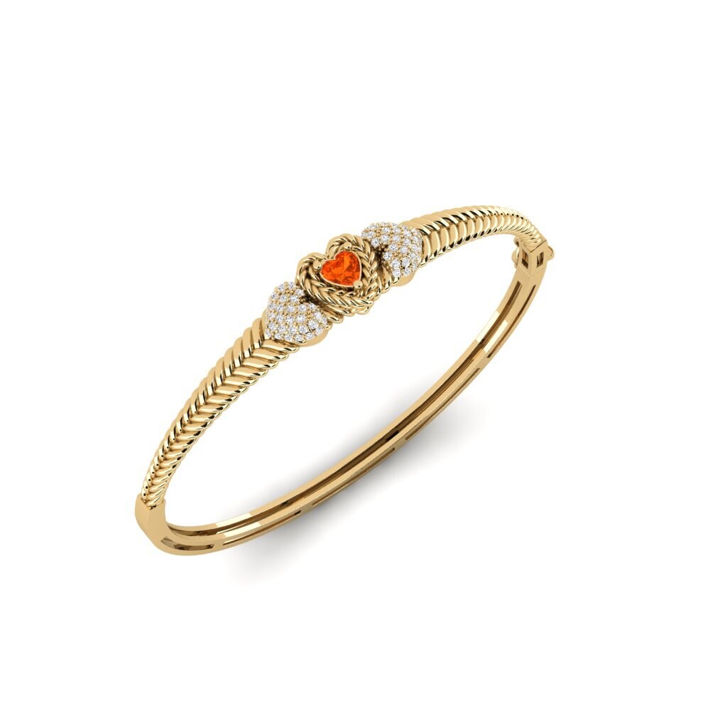 Opale de Feu Bracelet jonc femme Jiandui