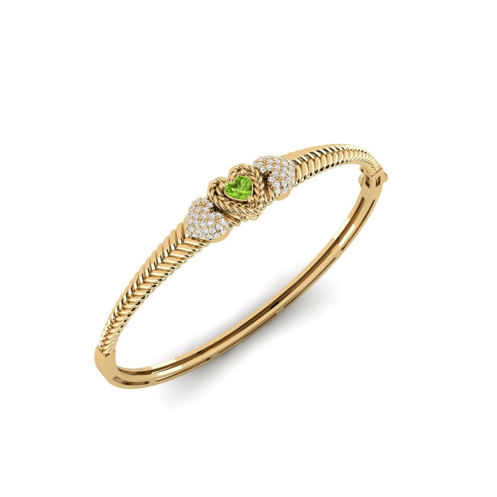 Péridot Bracelet jonc femme Jiandui