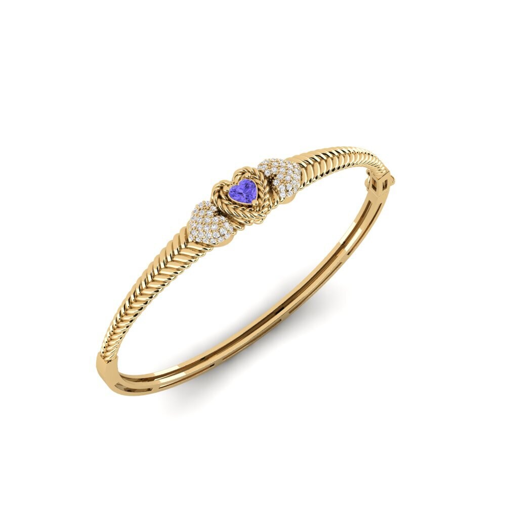 Tanzanite Bracelet jonc femme Jiandui
