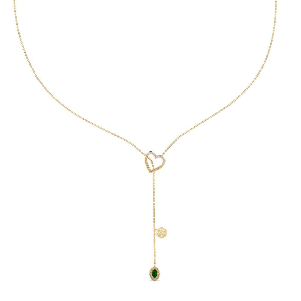 Green Zirconia Women's Necklace Kamakwie