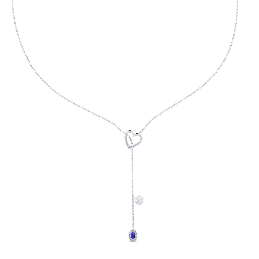 950 Platinum Tanzanite Women's Necklace Kamakwie