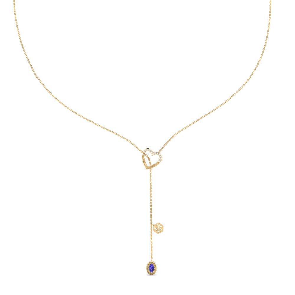 Oval Tanzanite Women's Necklace Kamakwie