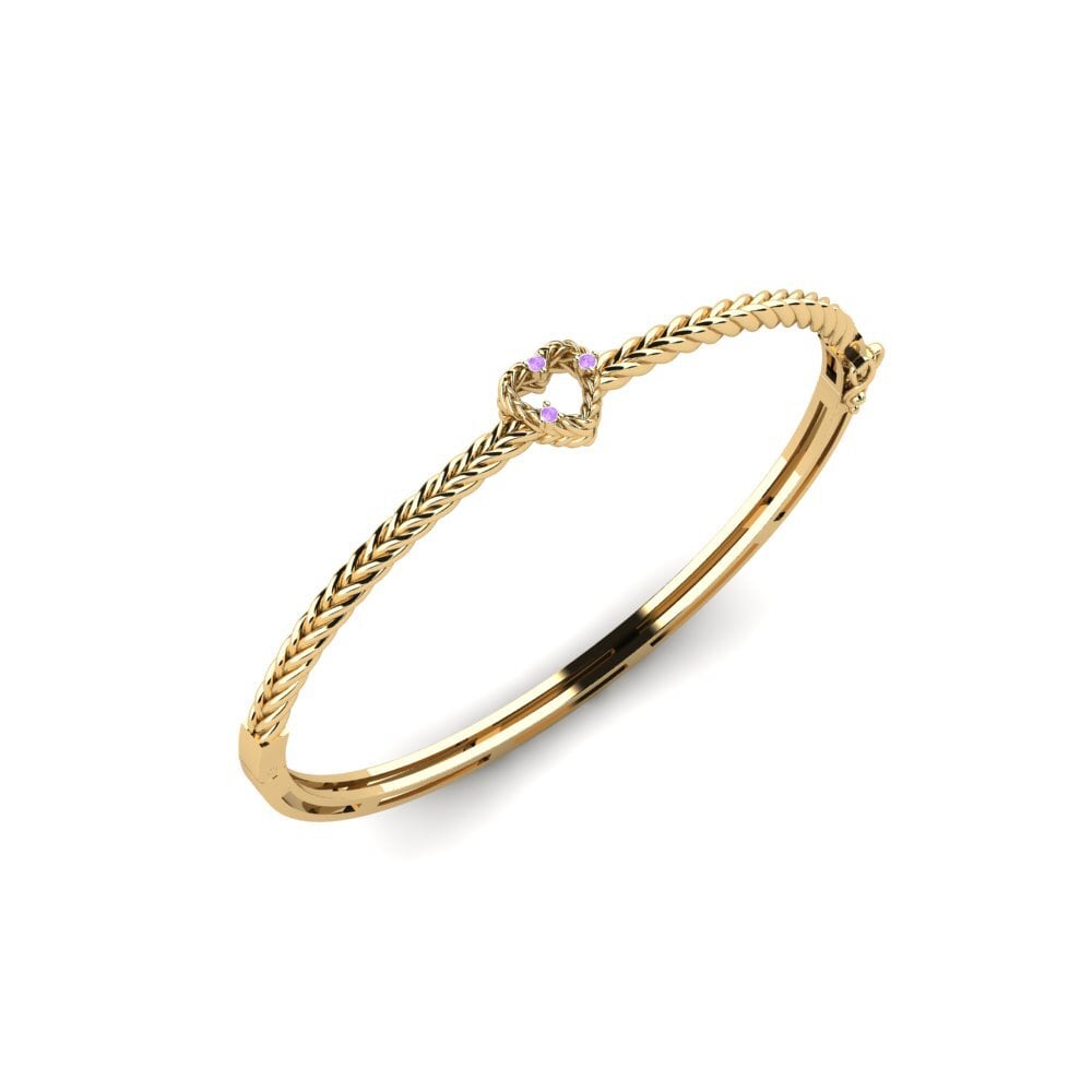 Améthyste Bracelet jonc femme Keelung