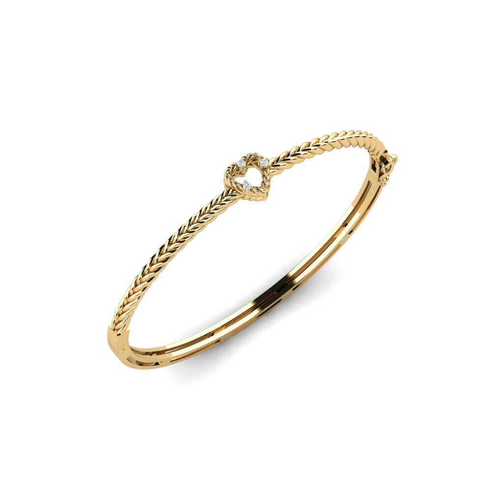 Ronde Diamant Bracelet jonc femme Keelung