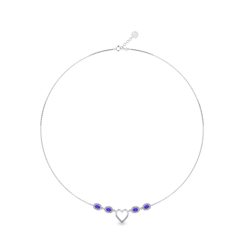 950 Platinum Tanzanite Women's Necklace Kenema