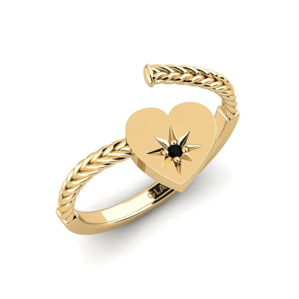 Round Black Onyx Ring Kochanie